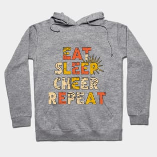 eat sleep cheer repeat Hoodie